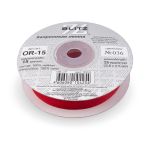 Лента капроновая (органза) 15.0 мм / 22.8±1 метра, 036 красный, Blitz OR-15