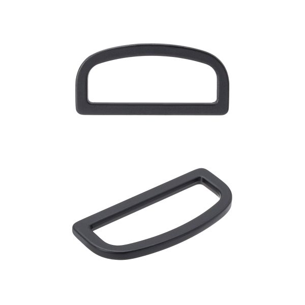 Полукольцо литое металл 30мм (36х17мм), черный матовый, MB2345, 6 шт