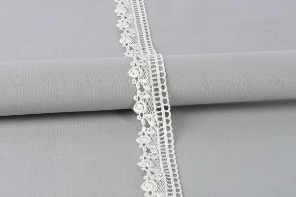 Кружево гипюр (плетёное) 30 мм / 10 м, GP003CR кремовый, Gamma GGM-3003