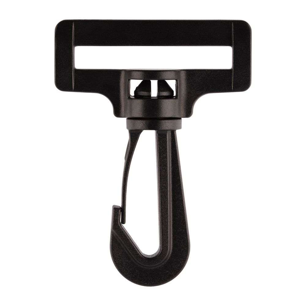 Карабин пластик 38 мм, 100 шт, черный, Gamma GHB003