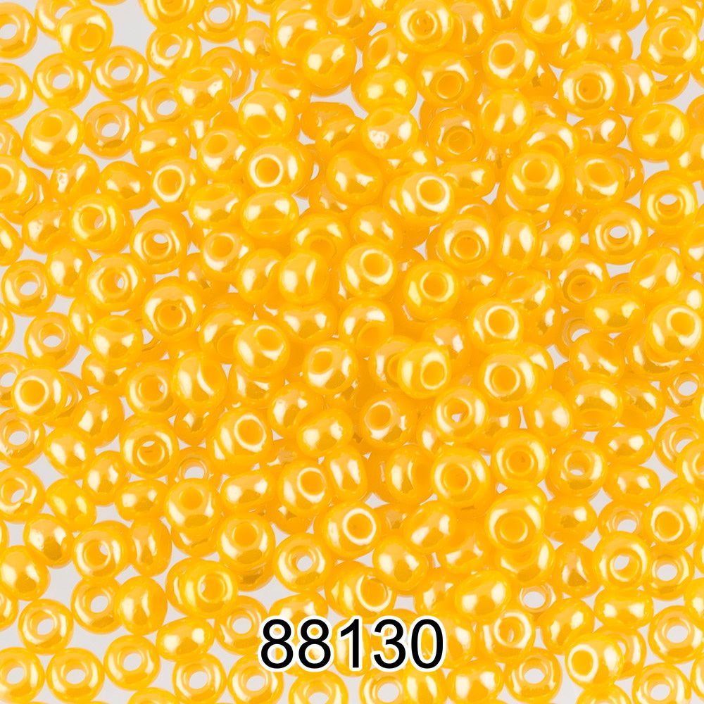 Бисер Preciosa круглый 10/0, 2.3 мм, 500 г, 88130 (Ф150) желтый