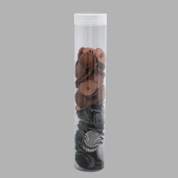 Контейнер для хранения пуговиц ⌀6 см, l=20 см, 20 шт