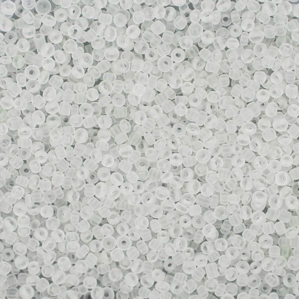 Бисер Astra&Craft 11/0 (2.1 мм), 200 г (10х20 г), цв. M1белый/прозр.матовый