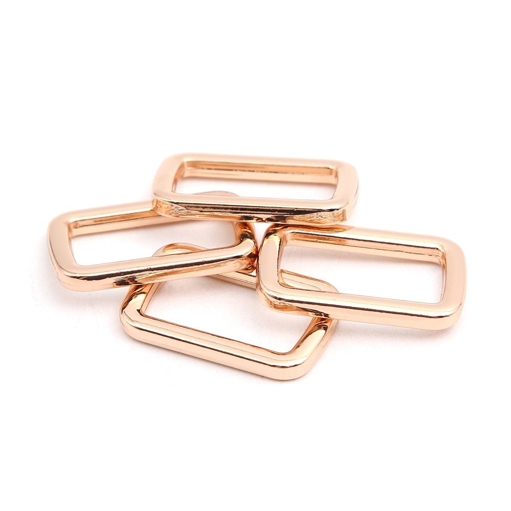 Рамка прямоугольная металл 20 мм /26х17 мм/ золото цв.02, ГУ12749, 4 шт