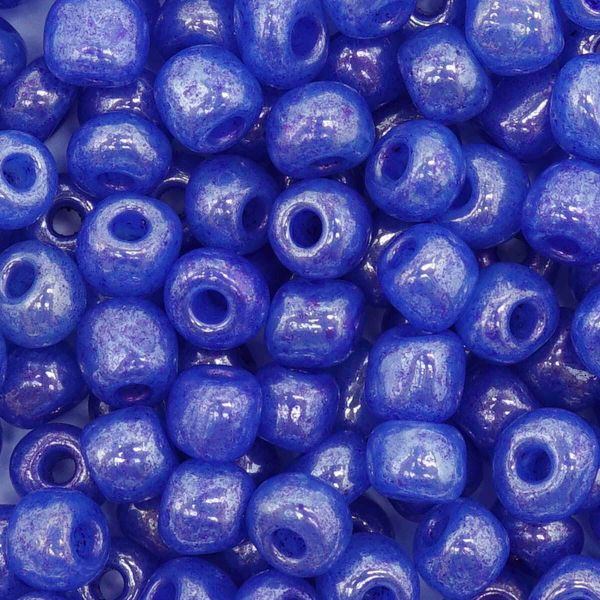 Бисер Astra&Craft 6/0 (4.1 мм), 150 г (10х15 г), цв. 146 сине-сиреневый/жемчужный