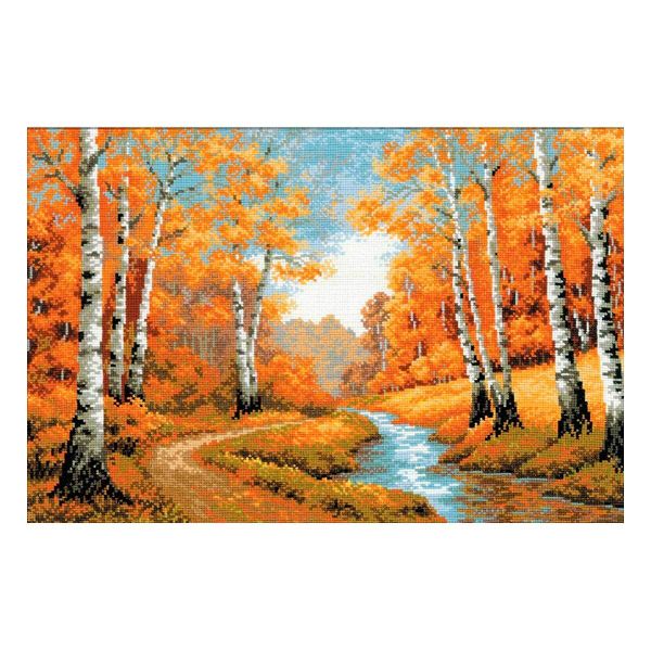 Набор для вышивания нитками Риолис, Золотая роща, 60х40 см