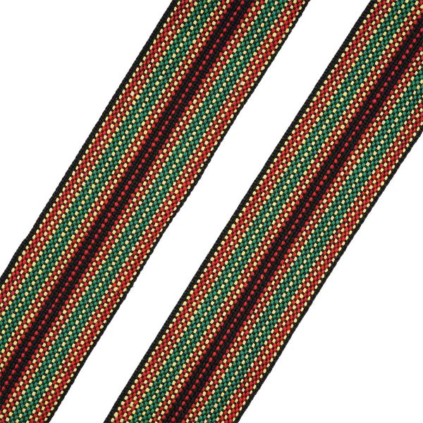 Лента для поясов рис 9830 40мм*25м (черный/красный/желтый), С3822Г17