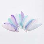 Перо гусиное обработанное ассорти, 15-17см, 20 шт, XQ-660333