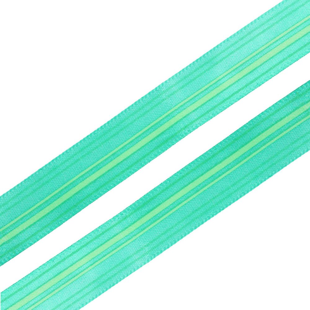 Лента атласная с рисунком 15.0 мм, Горизонталь, 3м (зеленый)