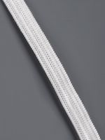 Резинка бельевая (стандартная) 6.0 мм / 200 метров, 3.9 г, вязаная, белый