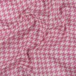 Ткань для пэчворка Peppy Бабушкин сундучок, отрез 50х55 см, 140 г/м², БС-25 Гусиная лапка я.розовый, Peppy
