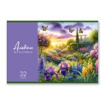 Альбом для рисования 100 г/м², A4 29.5х20.2 см, 32 л. на скобе 5 шт, 01707 Краски лета, Светоч А256