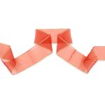 Лента для бантов (капрон) с мет. краем, 7 см, 25 м (красный) С3502