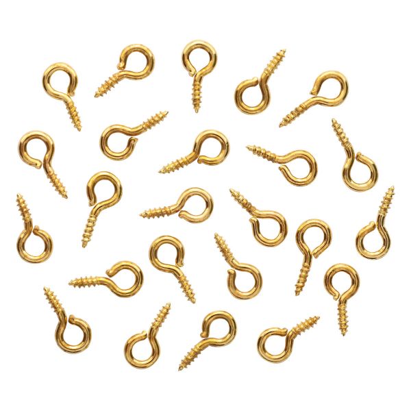 Штифты винтовые, 8х4mm, 50 шт в упак, Астра, золото