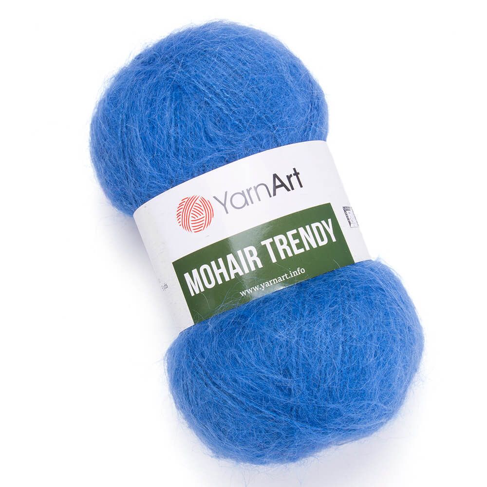 Пряжа YarnArt (ЯрнАрт) Mohair trendy / уп.5 мот. по 100 г, 220м, 140 синий