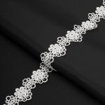 Кружево гипюр (плетёное) 30 мм / 13.7 метров, белый, 3AR1419