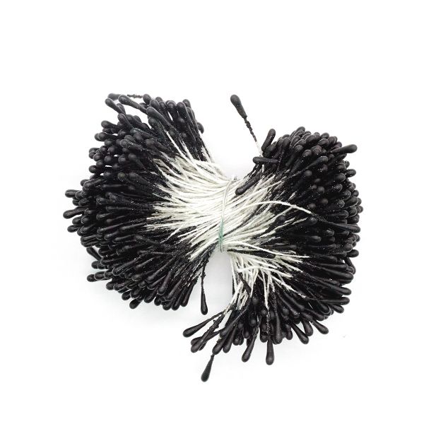 Тычинки для искусственных цветов 6см (черный), S090477