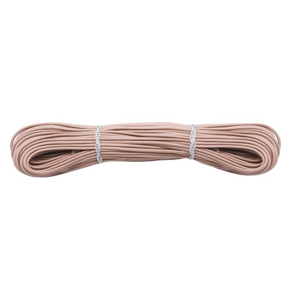 Резинка шляпная (шнур эластичный) ⌀3.0 мм / 30 метров, бежевый