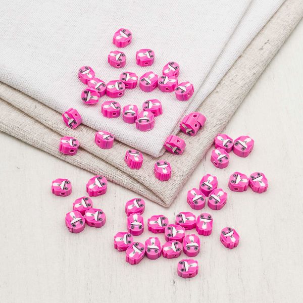 Бусины полимерная глина набор Розовый кролик 50 шт Astra&Craft, 2AR23050