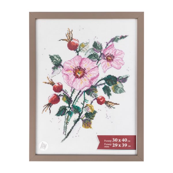 Рамка для картины (фото) пластик с оргстеклом 30х40 см, капучино, Gamma ПРК-20