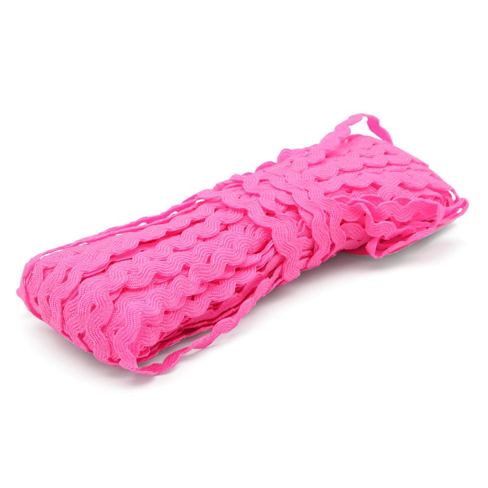 Тесьма вьюнчик 5 мм / 20м (ярко-розовый), С3582(С3581)