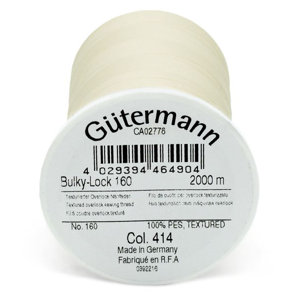 Нитка текстурированная Gutermann Bulky-Lock 160, 2000 м, 414 св.кремово-бежевый, 5 катушек, SHV