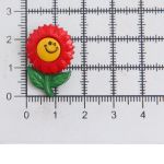 Пуговицы детские Цветок со смайлами (48378) 26мм (235/145/110), 36 шт