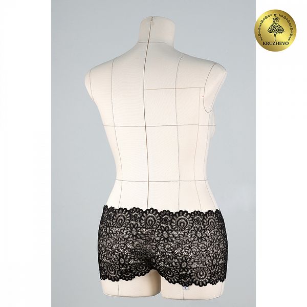 Кружево бельевое эластичное 205 мм / 25 м, 269, цв.02 черный, Kruzhevo