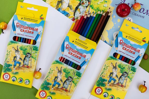 Набор цветных карандашей FP-CP-1012 заточенный 8х12 цв, Набор цветных карандашей FP-CP-1012 заточенный 8х12 цв, ВКФ FP-CP-1012