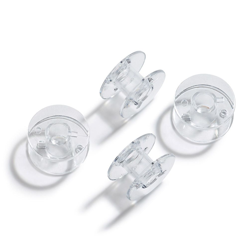 Шпули для челнока CB пластик, 4 шт, прозрачные, Prym 611322