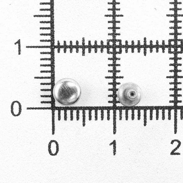 Хольнитены ⌀5 мм, h=5 мм, металл, New Star №00, никель, уп.≈5000 шт