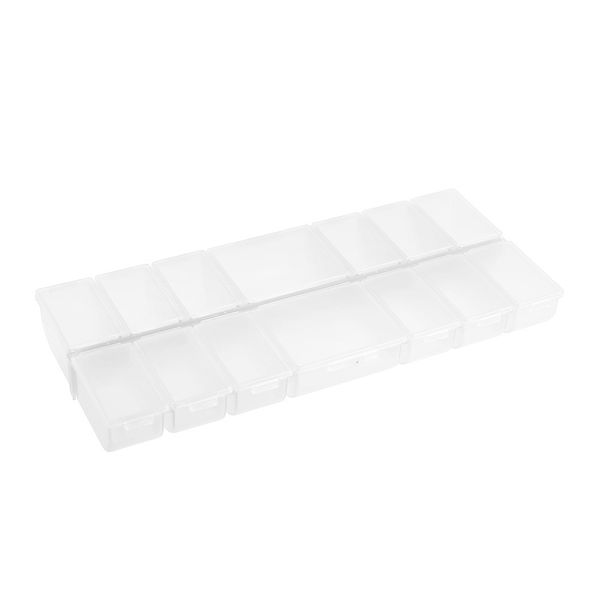 Органайзер для швейных принадлежностей 24.2x10.5x2.75 см, пластик, прозрачная, Gamma ОМ-043