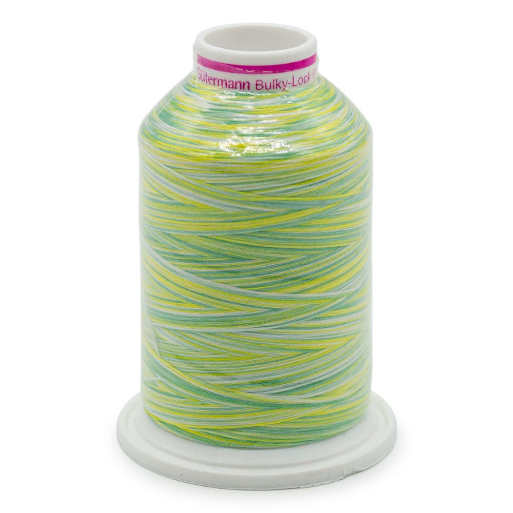 Нитка текстурированная Gutermann Bulky-Lock 80 multicolor, 1000 м, 9963, 1 катушка