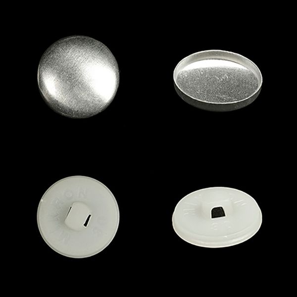 Пуговицы обтяжные 25 мм, 250 шт, белые, Blitz ZPO