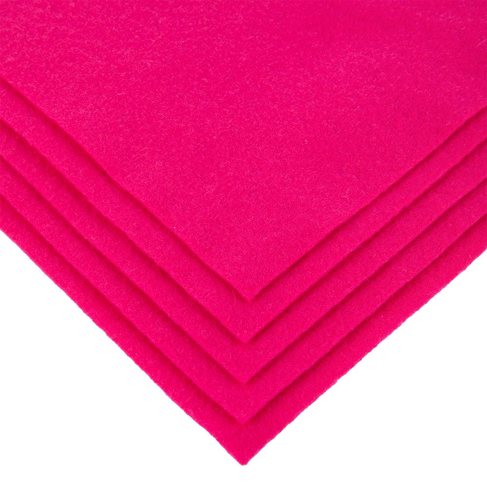 Фетр листовой 1 мм, 20х30 см, 5 шт, 024 малиновый, Blitz FKC10-20/30