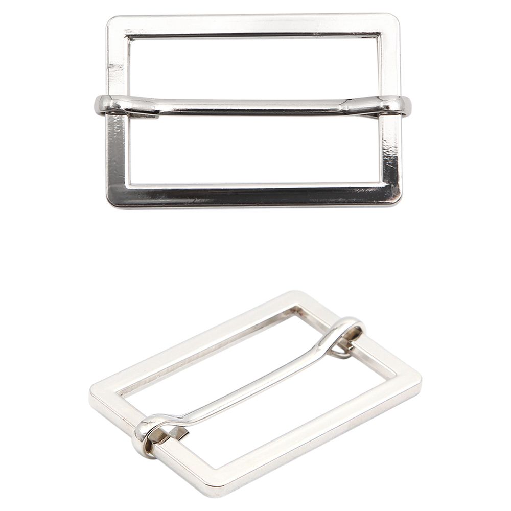 Рамка регулировочная металл литая с подвижной планкой 40 мм /48х31 мм, ⌀4 мм/, никель, 4 шт