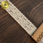 Кружево вязаное (тесьма) 40 мм, 6211 цв.01 молочный, 25м, Kruzhevo