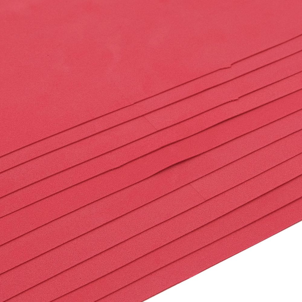 Фоамиран EVA-1010, 10 шт, 20х30 см, 1 мм., Astra&Craft (ZK-003/BK003 алый)