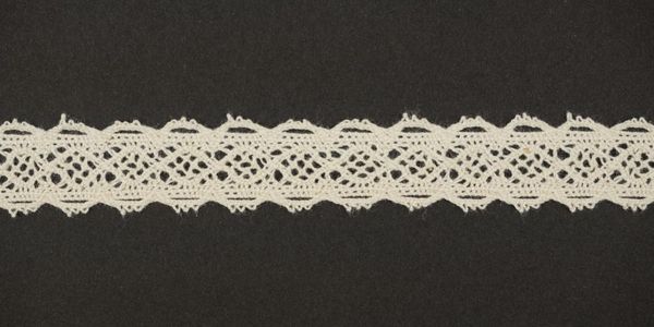 Кружево вязаное (тесьма) 20 мм, цв.натуральный, Alfa, 25 метров, AF-145-000