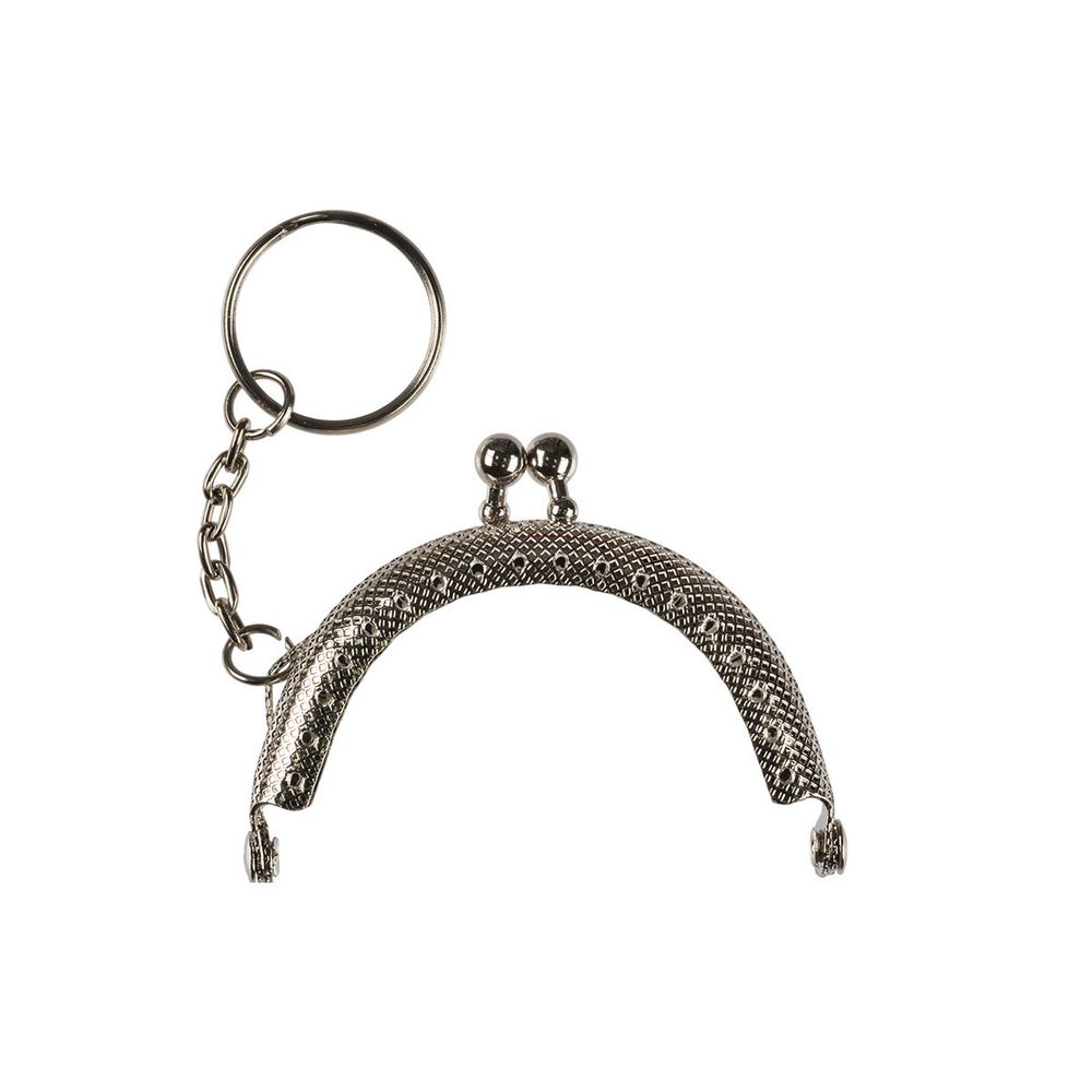 Застежка для сумки фермуар 7х4 см, 5 шт, 01 серебро, Gamma FER-19