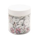 Украшения декоративные пуговицы деревянные Цветы №9, 15-18 мм, 100 шт