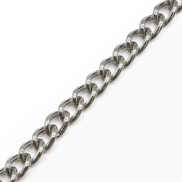 Цепь стальная, 8,7x6,4 мм, 10 м, никель
