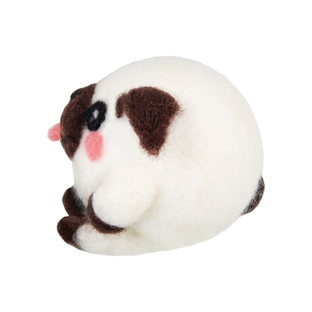 Набор для валяния Miadolla, Мопсик Спайк, 6 см, WT-0212