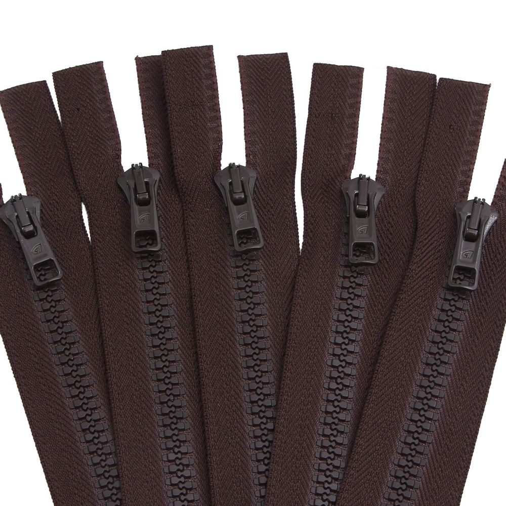 Молния трактор Arta Т6 (6 мм) 1 зам., разъем., 65 см, цв. 068 т.коричневый, уп.5 шт