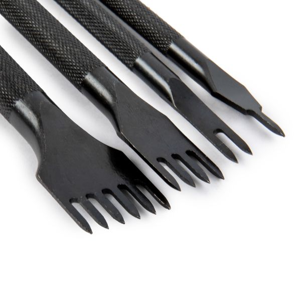 Пробойники для кожи строчные, набор (ромбовидные зубцы) для кожи, ромб, шаг 4 мм, Промысел, LT-024