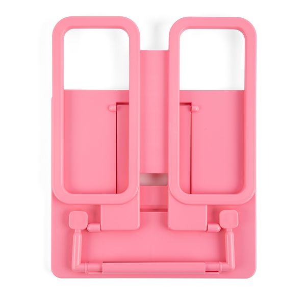 Подставка для книг пластиковая (базовые цвета), розовый, Лео LPDK-01