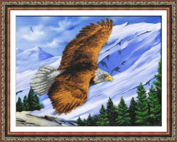 Набор для вышивания бисером Паутинка, Орел 29х37 см