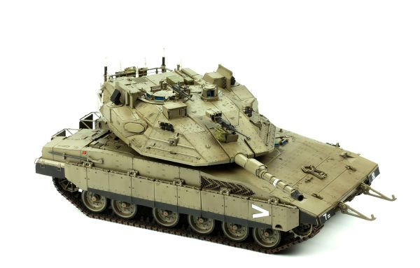 Модель сборная: танк, Main Battle Tank Merkava Mk.4m W/Trophy Active Protection System 1/35, Meng TS-036