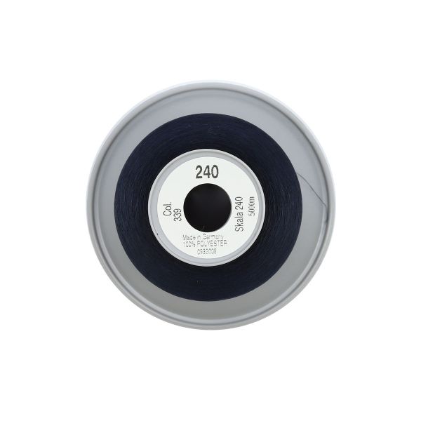 Нитки некрученые бондированные Gutermann Skala 240, 5000м, 720763, 339 т.чернильно-синий, 1 катушка