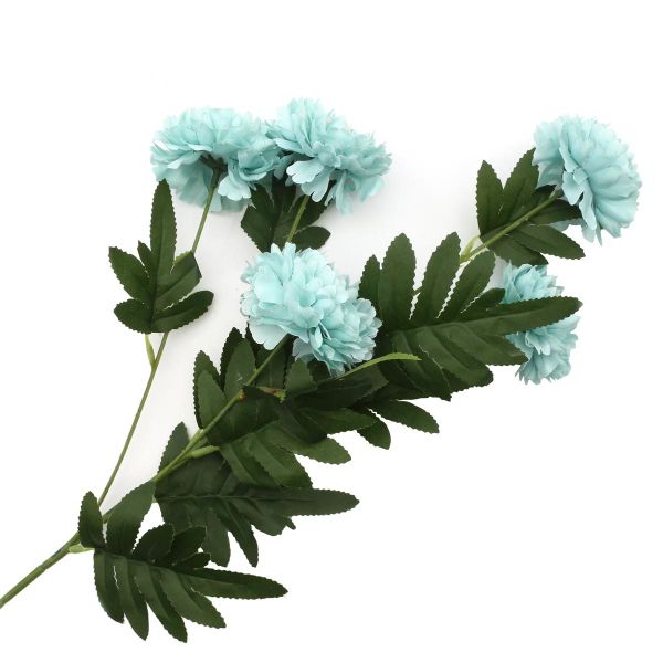 Цветы искусственные Хризантема, 59см, F Голубой